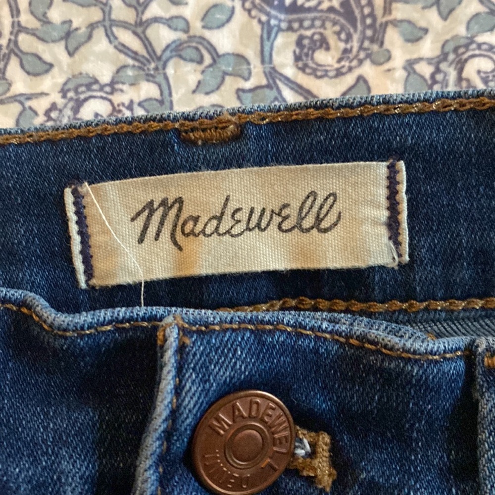 Madewell straight jeans, size 28